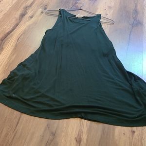 Green flowy dress